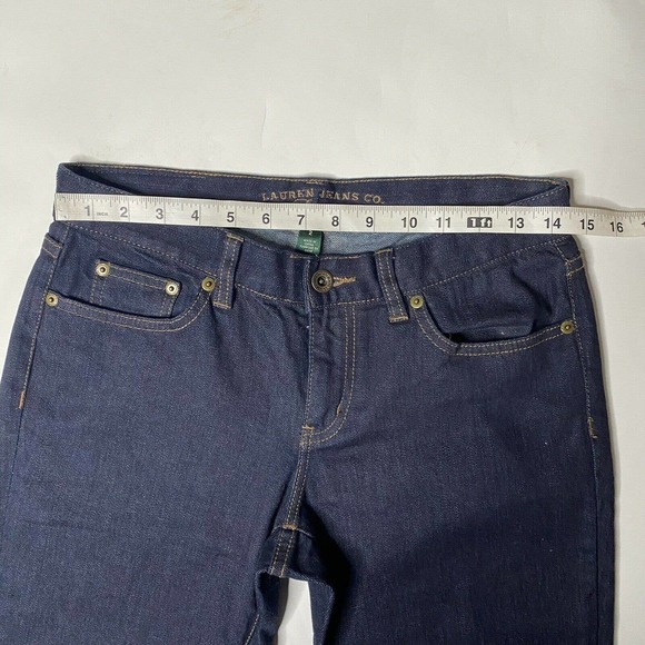 Ralph Lauren Jeans Co Dark Wash Straight Flare Leg Denim Pants Womens Size 2 - Picture 7 of 10